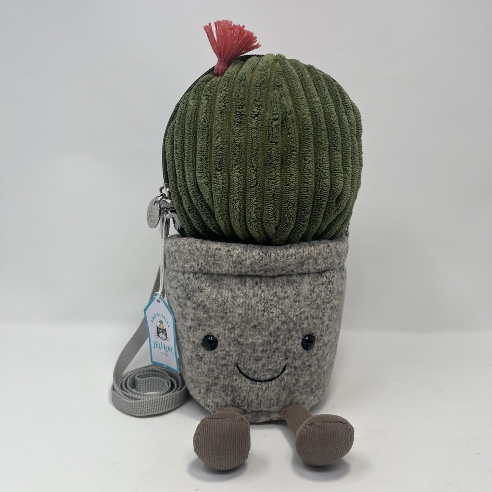 US SELLER Jellycat Amuseables CACTUS BAG New BNWT. RETIRED Succulent Purse